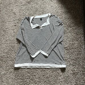 Striped long sleeve.